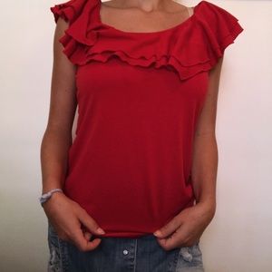 Ruffled tank